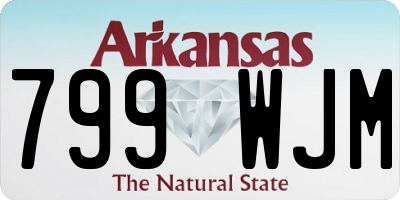 AR license plate 799WJM
