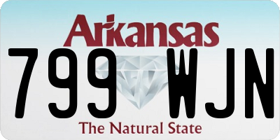 AR license plate 799WJN