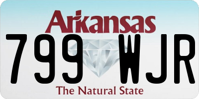 AR license plate 799WJR