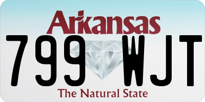 AR license plate 799WJT