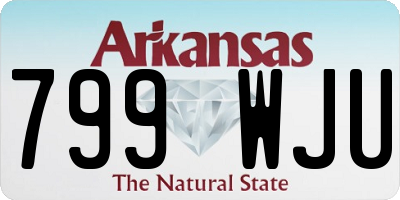 AR license plate 799WJU