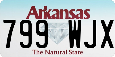 AR license plate 799WJX