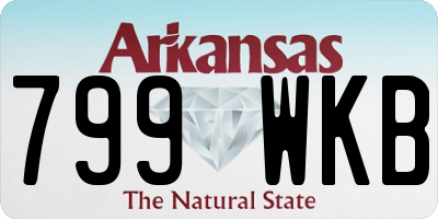 AR license plate 799WKB