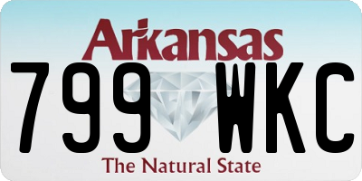 AR license plate 799WKC