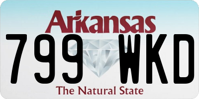 AR license plate 799WKD