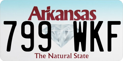AR license plate 799WKF