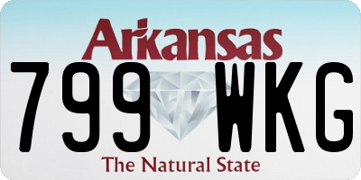 AR license plate 799WKG