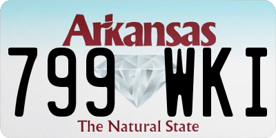 AR license plate 799WKI