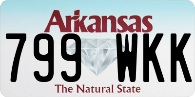 AR license plate 799WKK