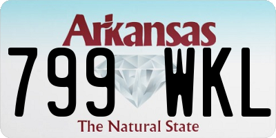 AR license plate 799WKL