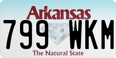 AR license plate 799WKM