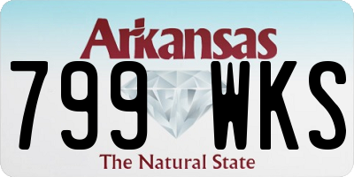 AR license plate 799WKS