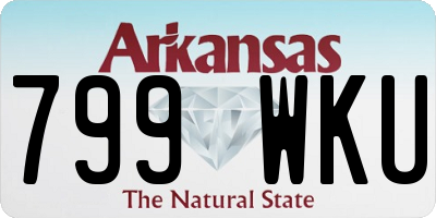 AR license plate 799WKU