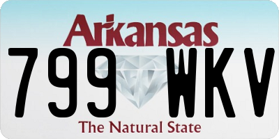 AR license plate 799WKV