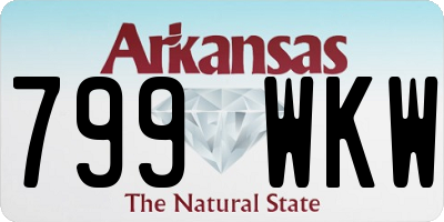 AR license plate 799WKW