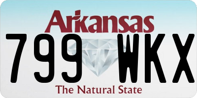 AR license plate 799WKX