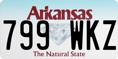AR license plate 799WKZ