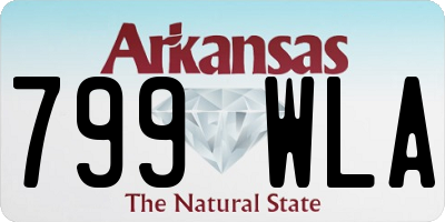 AR license plate 799WLA