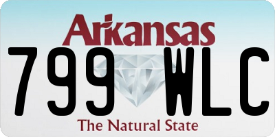 AR license plate 799WLC