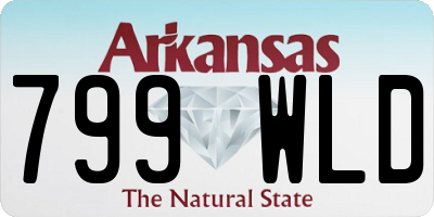 AR license plate 799WLD