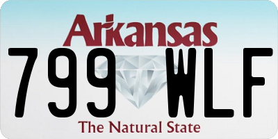 AR license plate 799WLF