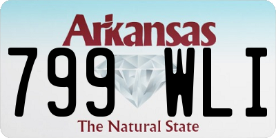 AR license plate 799WLI