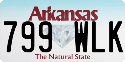 AR license plate 799WLK