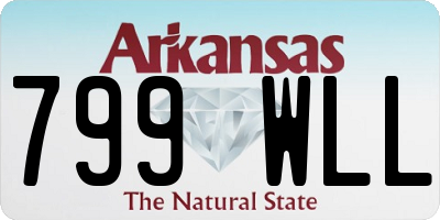 AR license plate 799WLL