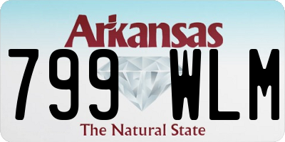 AR license plate 799WLM
