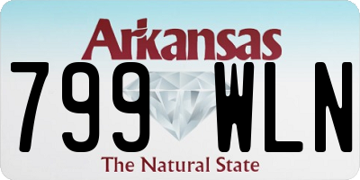 AR license plate 799WLN