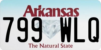 AR license plate 799WLQ