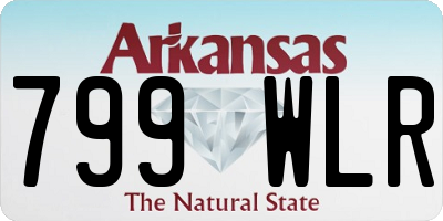 AR license plate 799WLR