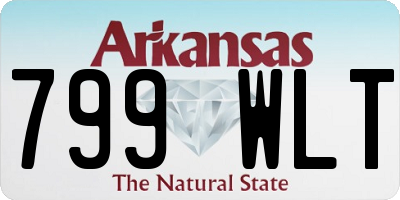 AR license plate 799WLT