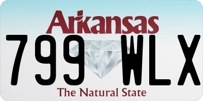 AR license plate 799WLX