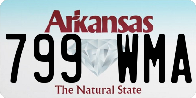 AR license plate 799WMA