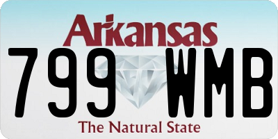 AR license plate 799WMB