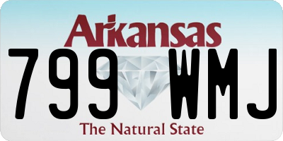 AR license plate 799WMJ