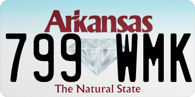 AR license plate 799WMK