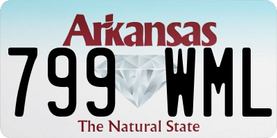 AR license plate 799WML