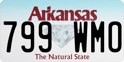 AR license plate 799WMO