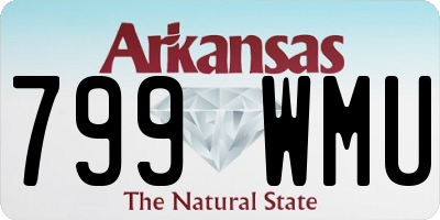 AR license plate 799WMU