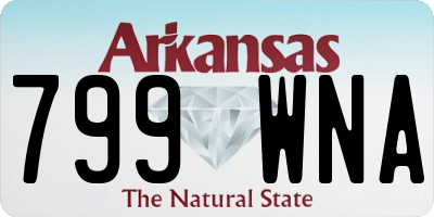 AR license plate 799WNA