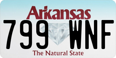 AR license plate 799WNF