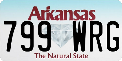 AR license plate 799WRG