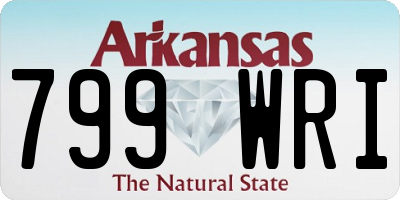 AR license plate 799WRI