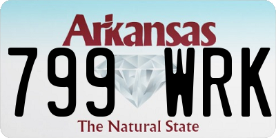 AR license plate 799WRK