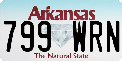AR license plate 799WRN