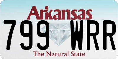 AR license plate 799WRR