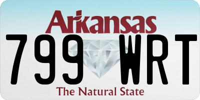 AR license plate 799WRT