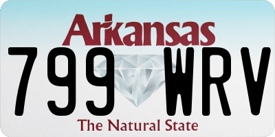AR license plate 799WRV